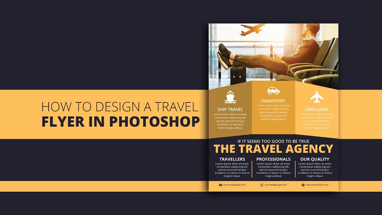 How To Design A Travel Agency Flyer In Photoshop