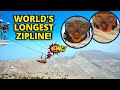 Our Pakistani friend took us to the WORLD'S LONGEST ZIPLINE at Jebel Jais! (UAE's highest mountain)