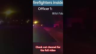 House blows up with 6 firefighters inside! #firefighter #explore #fire #helmetcam #firerescue