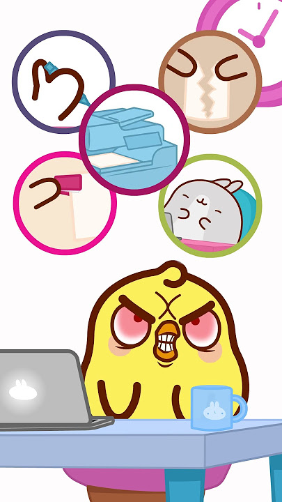 Shhh Molang Remix #1: Molang's shhh reduces stress by 100%. Source : every office workers