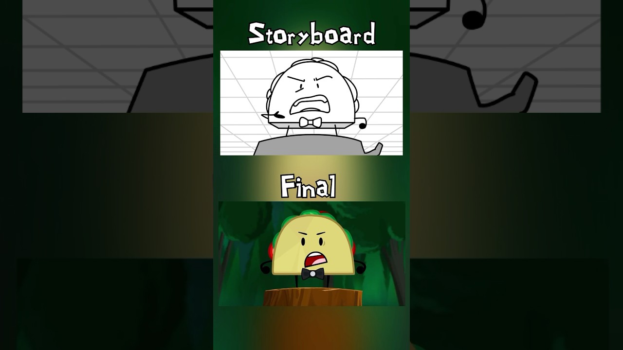 SING IT, TACO!! Storyboards vs Final Animation 