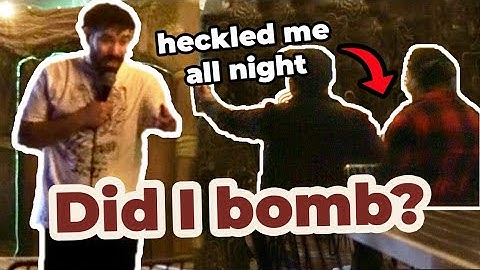I got heckled for 8 minutes... (Standup Comedy Open Mic)