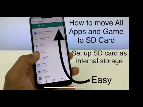 பயன்பாடுகளை எவ்வாறு நகர்த்துவது மற்றும் SD கார்டுக்கு Android / Sd கார்டை உள் சேமிப்பகமாக வைப்பது எப்படி