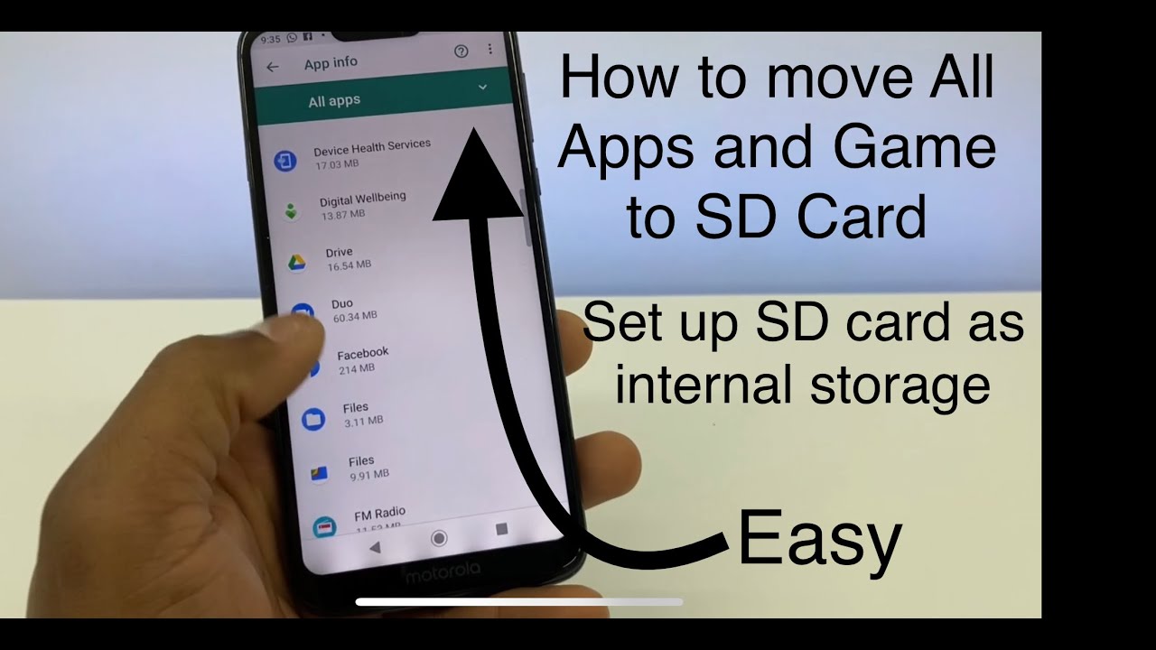 delete volleyball Slight How to Move Apps and to SD Card Android / how to put Sd Card as internal  storage - YouTube