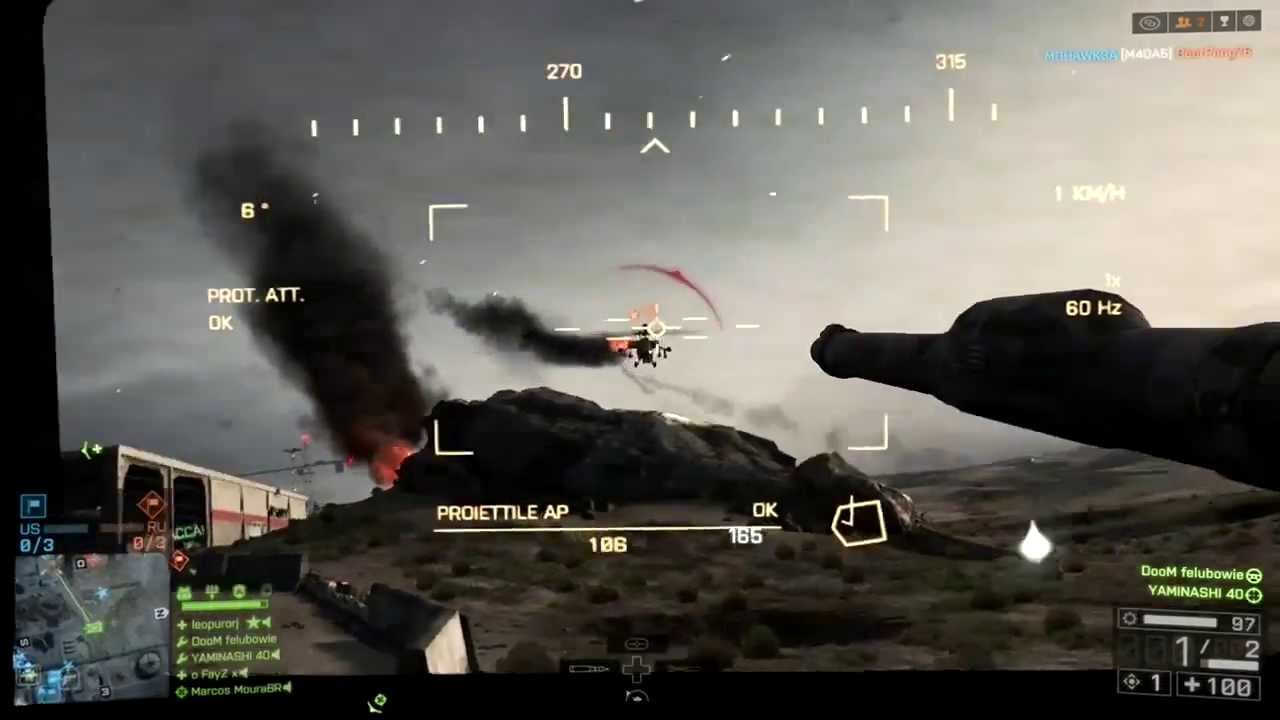 Battlefield 4 Tank vs Helicopter YouTube