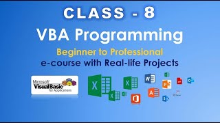 Work On Form In VBA | Error Handling In VBA | Live class - 8 | VBA Tutorial In Hindi