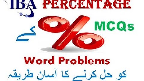 What is the percentage? | Percentage Word Problems | MCQs | PST & JEST | Sukkur IBA Jobs