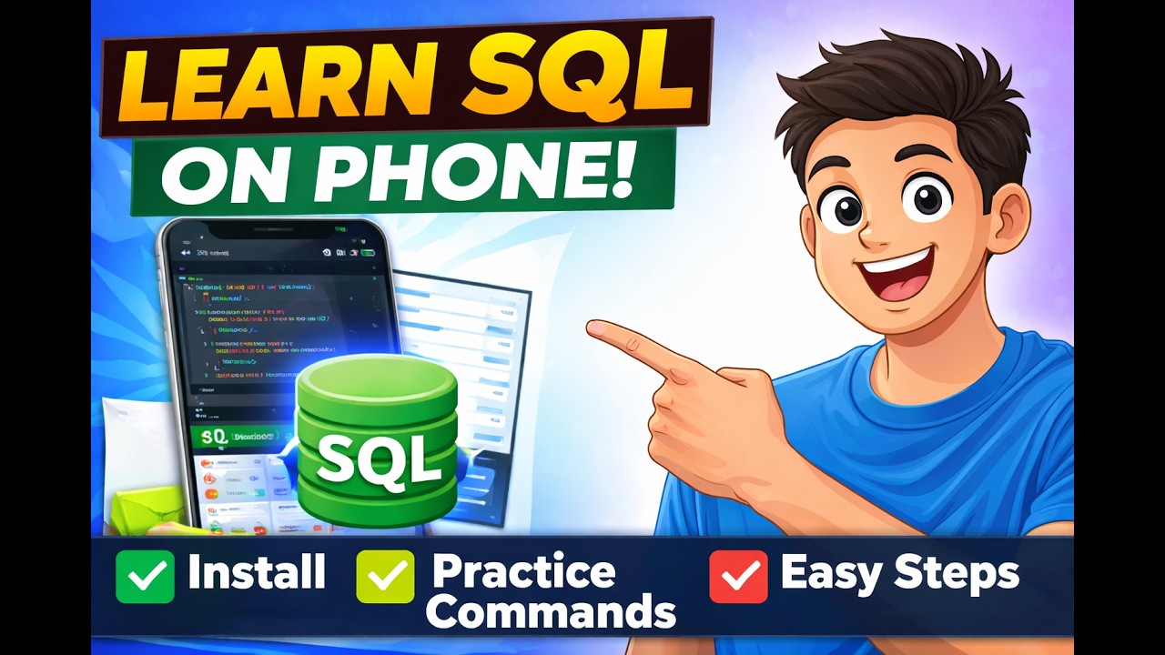SQL Phone App Tutorial | Create Database, Tables & Run Queries - YouTube
