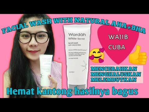 REVIEW WARDAH WHITE SECRET FACIAL WASH WITH NATURAL AHA | CARA MEMUTIHKAN KULIT PALING AMPUH !!!. 