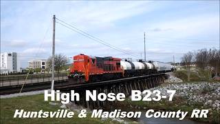 HMCR High Nose B23-7 3986 with Freight on Pinhook Creek Bridge - 2016