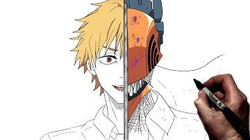 How To Draw Denji/Chainsaw | Step By Step | Chainsaw Man