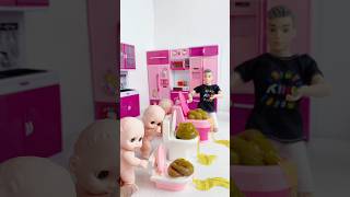 Satisfying with unboxing barbie doll and pink toilet #doll #barbiedoll #barbie