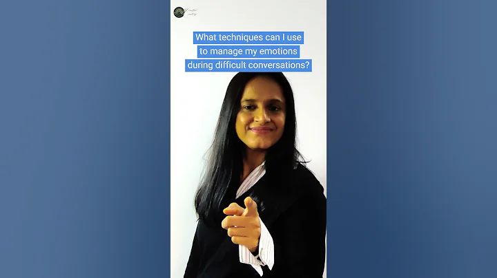 What techniques can I use to manage my emotions during difficult conversations?