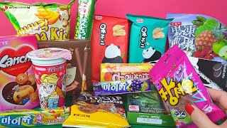 Salgadinho De PEPINO, ERVILHA, TOMATE, BANANA, Fini COREANO Experimentando screenshot 5