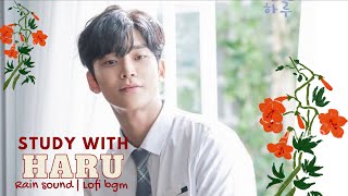 Study with Ha-ru from extraordinary you lofi bgm + rain sound | focus zone #studywithme #kdramastudy screenshot 5