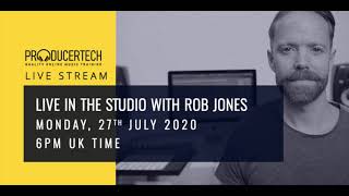 Live in the studio with Rob Jones - Monday 27th PREVIEW