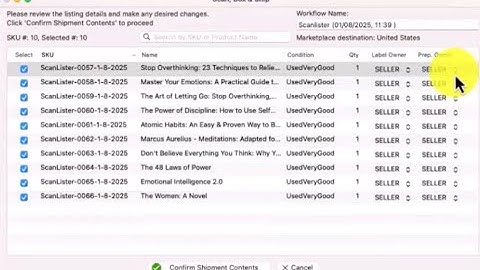List on ScanLister and Finish on Seller Central (New Workflow)
