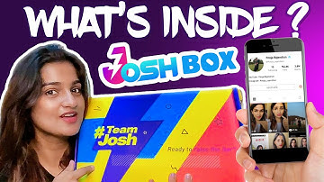 Unboxing the JOSH WELCOME KIT ! - (Surprise from Josh App) - Pooja Rajendran