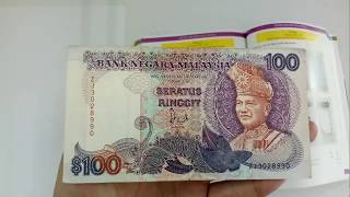 1986 Malaysia 6th Series RM100 banknote (T.D.L.R. PRINTER)