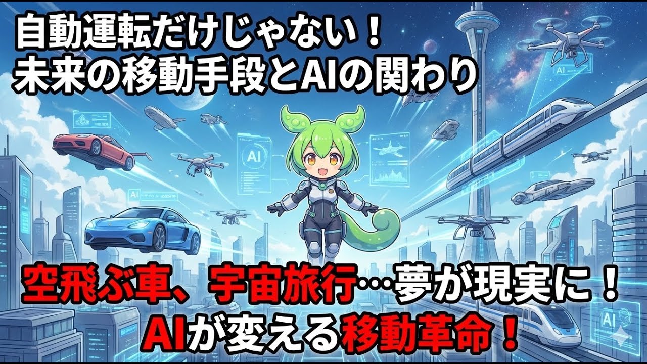 【さらば通勤】AIが変える「移動」の正体。空飛ぶクルマ、テレポーテーション…2030年の衝撃