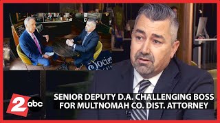 Senior Deputy Multnomah County Dist. Atty. Nathan Vasquez challenging Mike Schmidt in 2024 election