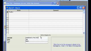 lecture 19 Creating a Message Box in Access from a Macro