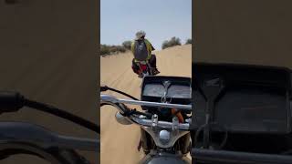 AKay senay la lay menu sad song /Honda125racing in desert rohi racing 🔥cholistan#shorts #virelvideo