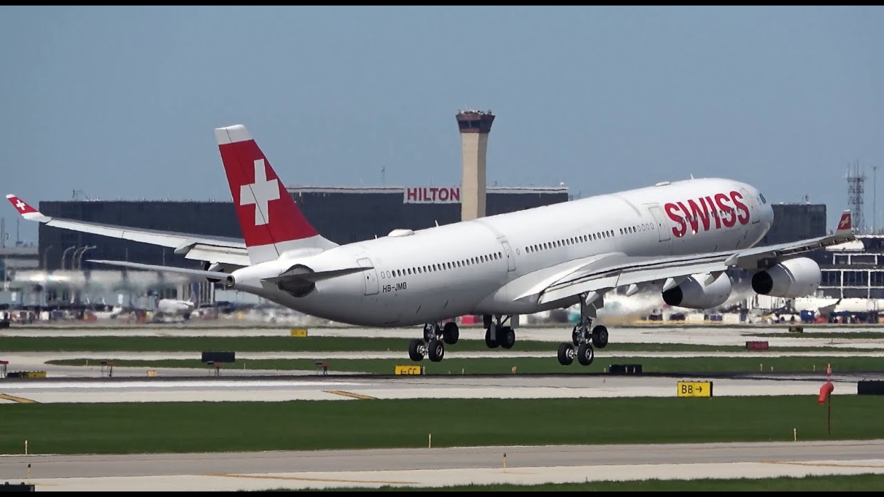 ORD | O'HARE | CHICAGO AIRPORT | KORD | PLANE SPOTTING Spring 2022 with A340 SWISS and more...