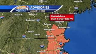 Heat returns, isolated storms likely