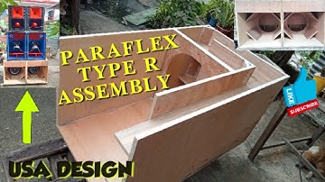 MAKING BEAUTIFUL SUBWOOFERBOX. PARAFLEX TYPE R / ASSEMBLY! For 18" 1800Wrms na KKE SPEAKER.