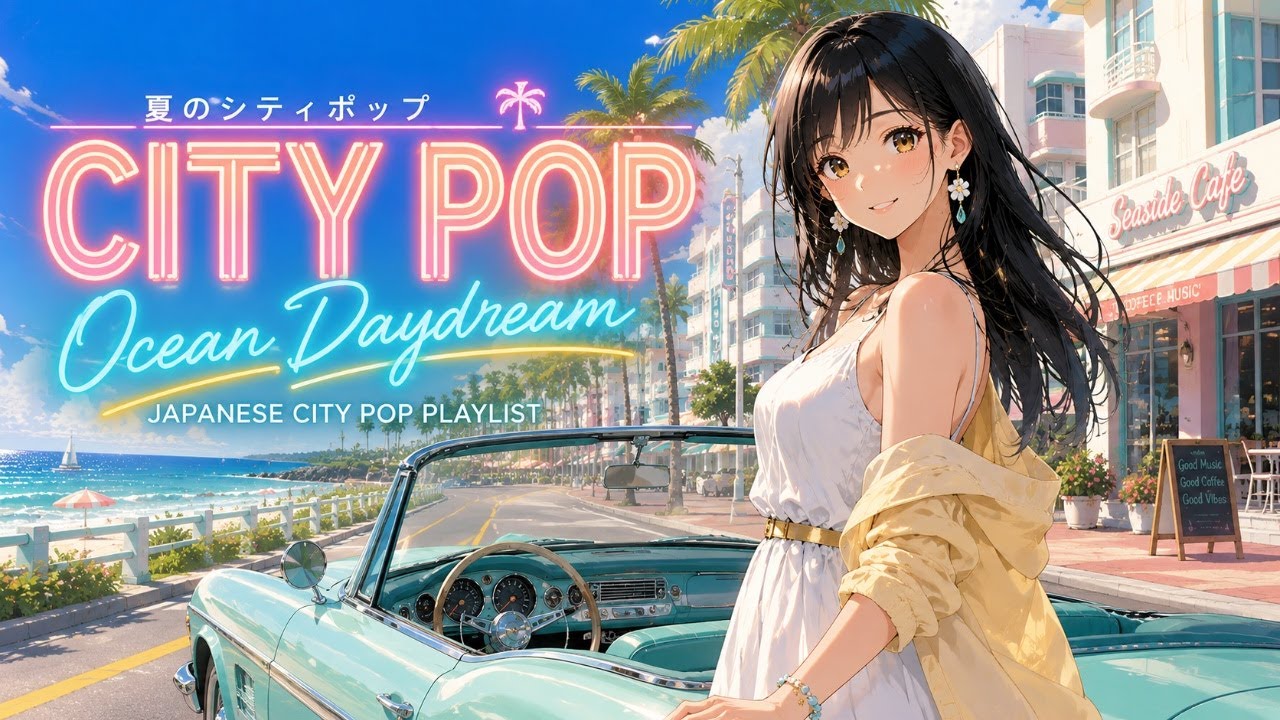Ocean Daydream 🌊 Summer Seaside Drive with Sea Breeze | Japanese