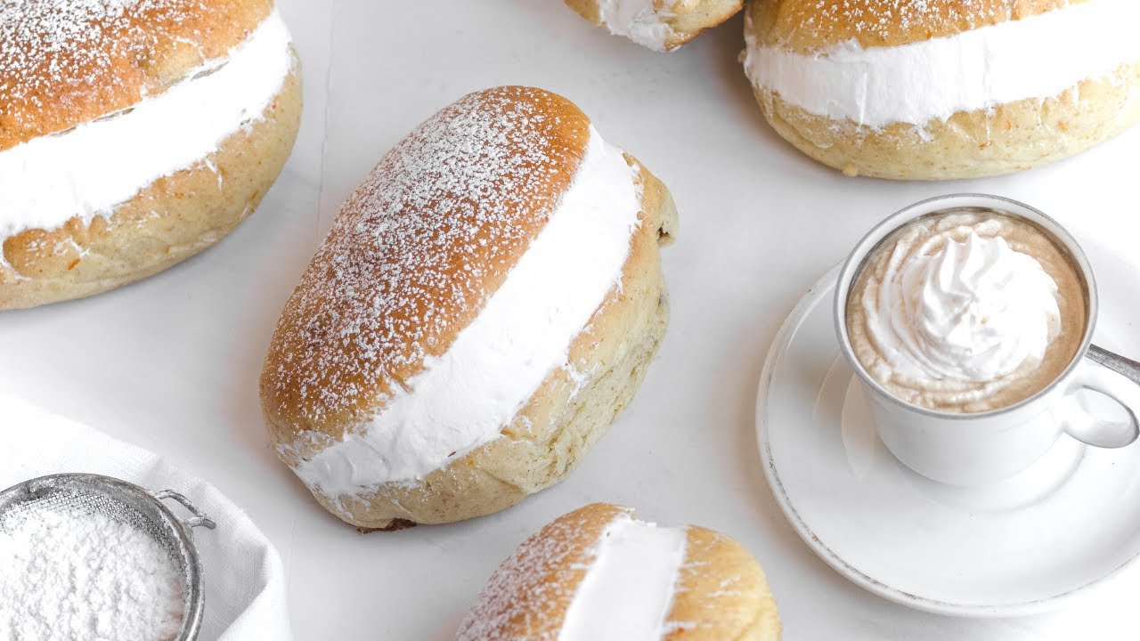 VEGAN MARITOZZI - Soft Italian Cream Buns made vegan