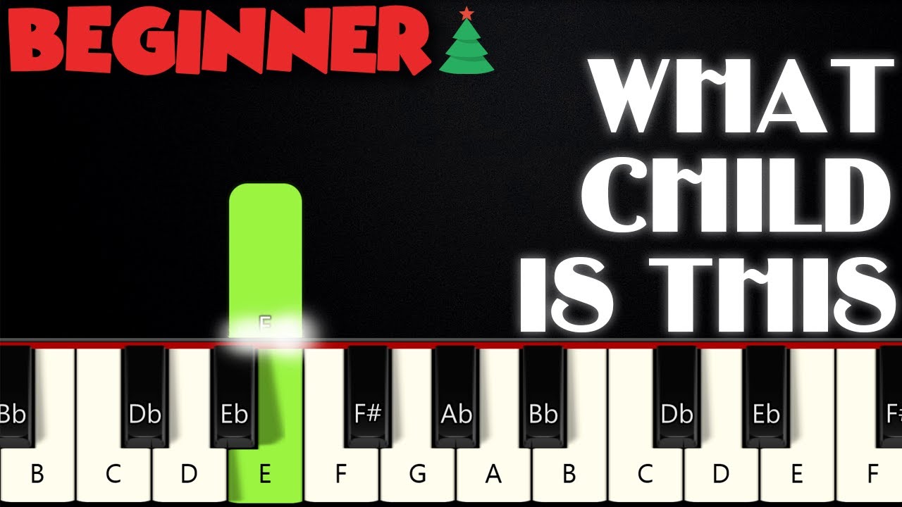 What Child Is This | BEGINNER PIANO TUTORIAL + SHEET MUSIC by Betacustic
