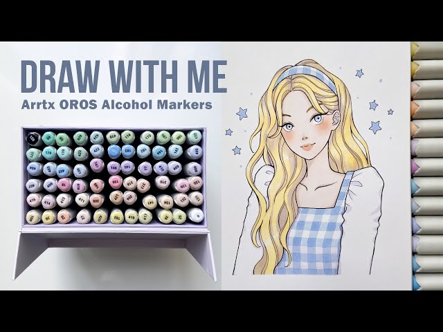 Arrtx OROS 66 Pastel Colors Marker Set Alcohol-based Fresh Colors Stable  and Durable Ink Permanent for Anime Illustration Design