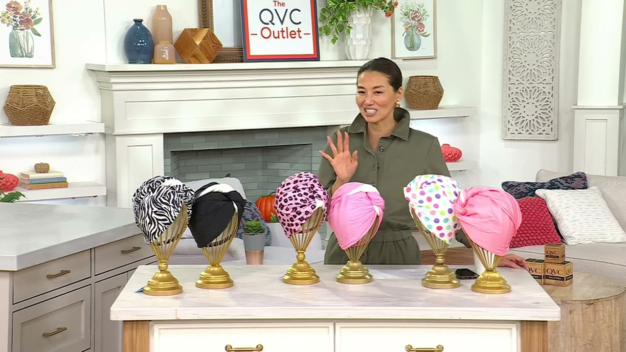 Cap Wrap Set of 2 All-in-One Shower Cap &amp; Hair Towel on QVC