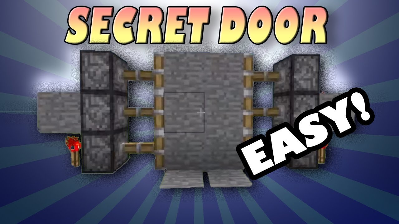 How to Make Secret Door In minecraft - NO MOD NEEDED 25255.255.25 - YouTube