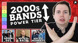 2000s Bands Power Ranking (Tier List)