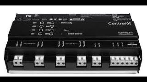 The Control4® DIN-Rail 8-Channel Adaptive Phase Dimmer (C4-DIN-8APD-E) Complete Factory Reset