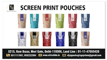 Small Quantity Printing on Paper Zipper Stand Up Pouches  @VijayPackagingSystem