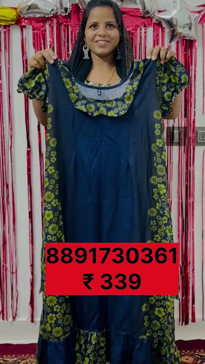 Nighty frocks# ₹ 339 #eira # 8891730361👗👗👗👗