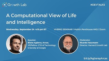 Development Talks: A Computational View of Life and Intelligence