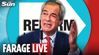 LIVE: Nigel Farage and Zia Yusuf outline Reform UK’s plan to block visas over reparations