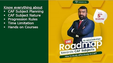 Roadmap towards CAF for PRC Students