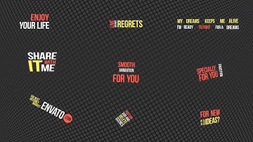 Smooth Typography | After Effects Template | Video Displays