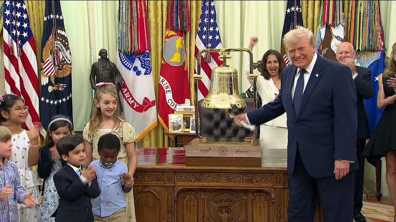 Trump Rings Market Opening Bell From White House