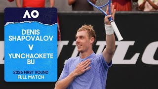 Denis Shapovalov v Yunchaokete Bu Full Match | Australian Open 2026 First Round