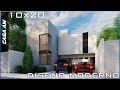 Proyecto Casa 10x20 (Diseño moderno)