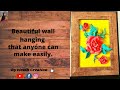 Beautiful Wall Hanging that anyone can make easily/Beautiful Home Décor/ clay flower with easy steps