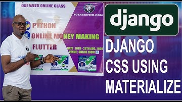 DJANGO CSS USING MATERIALIZE BY AUGUSTINE EKENE EMEKA TCLASSIFIED COM