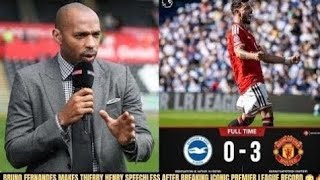 THIERRY HENRY STUNNED BY BRUNO FERNANDES! “WHAT A TALENT” AFTER HISTORIC PREMIER LEAGUE RECORD!